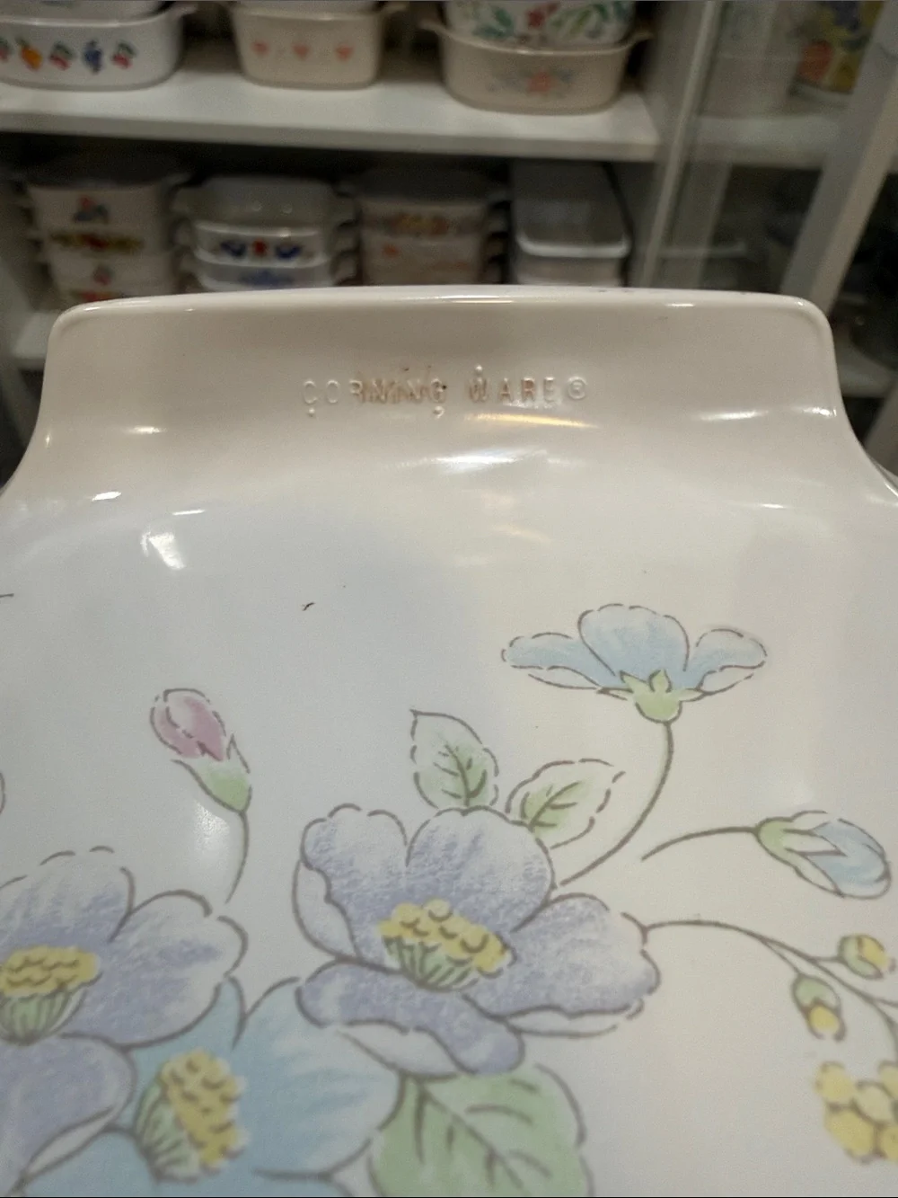Corningware floral bouquet